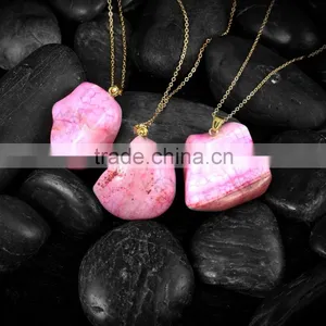 Charm Pink Cyrstal Diffuser Necklace Wholesale thumbnail-4