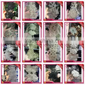 2016 Popular Best Guipure Lace Water Solubility Lace Embroidery 110cm for Colored Lace Bridal thumbnail-6