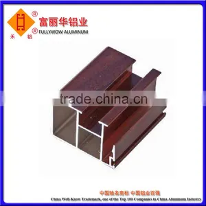 Wood Grain Aluminium Extrusion Profile for Windows and Doors From China thumbnail-5