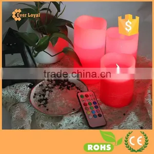 3Pcs Wireless Led Flameless Candles Lights Set Red Whiteled Flameless Candles Lights Set thumbnail-3