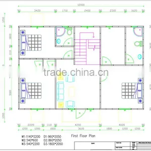2016 Light Steel Two Bedroom Prefabricated House,factory Fancy Fashion House,Portable Prefab Modular Guest thumbnail-2