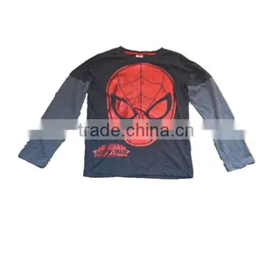 New Spring and Autumn Boys Spider Man T-shirt thumbnail-1