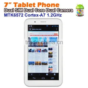 UNLOCKED 7 INCH MTK6572 DUAL CORE MID WITH GPS WIFI Mobile PHONE CALL TABLET PC thumbnail-1