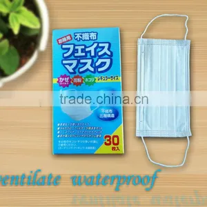 30 Pcs Nonwoven 3-ply Ear Loops Disposible Mutil-funcation Face Mask thumbnail-1