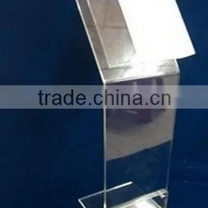Wholesale - Clear Acrylic Display Stand With Sign Holder ,black Acrylic Display Stand thumbnail-3