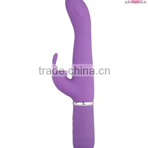 10 Function Silicone Purple g Spot Rabbit Vibrator for Women thumbnail-2