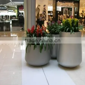 Indoor Decorative Fiberglass Flower Pots Large Planters thumbnail-1