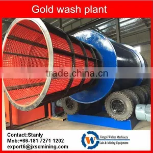 China Clay Alluvial Washing Gold Trommel Recovery Plant thumbnail-1