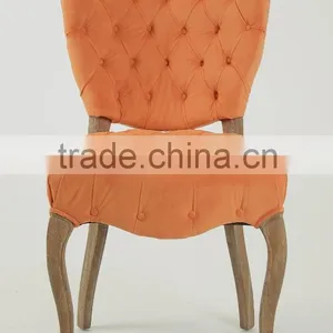 Classic New Design Button Fabric Side Chair/ Wedding Chair/Coffee Chair (CH-273-OAK ) thumbnail-2