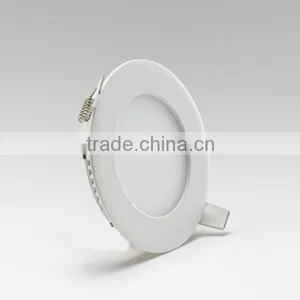 2014 New Dimmable Hot 4W Led Panel Round White Silver Finish thumbnail-2