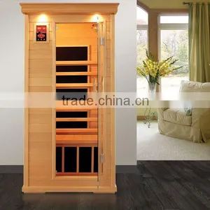 One People Sauna Carbon Fiber Heater Hemlock Wood Far Infrared Sauna Room thumbnail-1