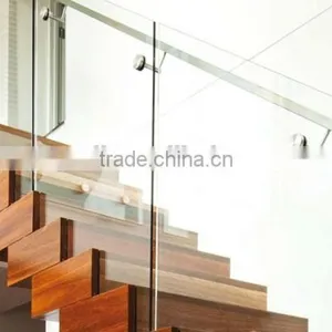 Canada Steel Wooden Straight Wood Tread, Stainless Steel Stair--YUDI thumbnail-3