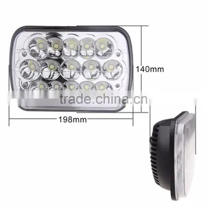 LED 5" x 7" LED Headlight Rectangular Headlamp High/Low Beam for Car off Road Vehicles Trucks Agricultural Mining Equipment thumbnail-1