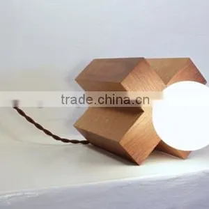 Home Decor Creative Decoration Wood Base Table Lamp thumbnail-1