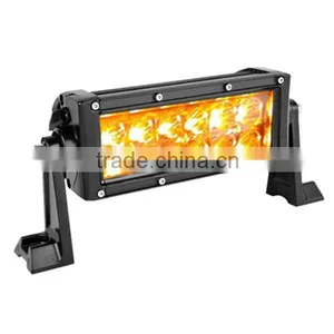 Hot Sale 7.5" 12v Amber & White Color 36w Led Light Bar With Flashing thumbnail-1