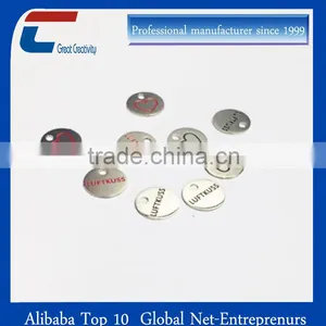 Shenzhen Chuangxinjia Stainless Steel Blank Jewelry Stamping Customized Small Metal Logo Tag thumbnail-1