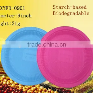 9 Inch Cornstarch Disposable Dinner Plates&dishes thumbnail-3