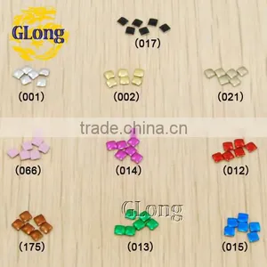2mm Hot Fix Square Aluminum Panel Pressing Studs Clothes Bag Shoe Nail Art Phone DIY #GT101-2P(Mix-s) thumbnail-1