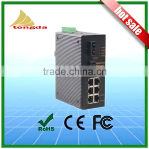 8 Port Din-Rail 100Base Hardened Unmanaged Industrial Network Switch thumbnail-4