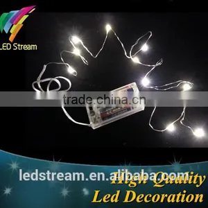 2AA Battery Powered 1M 10 Led Silver Color Copper Wire Mini Fairy String Light Lamp For Christmas Holiday Wedding Party thumbnail-2