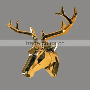 White Polyresin Deer Head Wall Decoration thumbnail-4