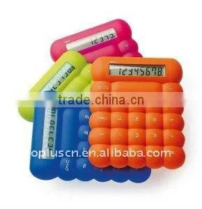 8 Digits Silicone Calculator thumbnail-1