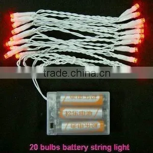 40 Bulbs Red Color Battery Operated Led Light thumbnail-1