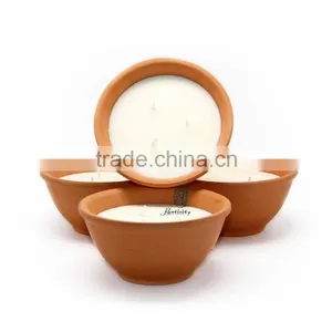 Long Burning Time Ceramic Bowl Scented Candles With 3 Wicks thumbnail-1