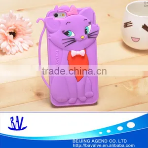Cute 3d Cat Design Cartoon Mobile Phone Silicone Case for Samsung IPhone 6/6s Quality Choice thumbnail-1
