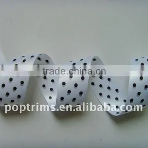 Double Face Polka Dots Printed Satin Ribbon thumbnail-2