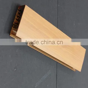 Nice Pigment Wood Grain Suspended Metal Strip Ceiling Tiles Aluminum Square Tube Screen Ceiling thumbnail-1