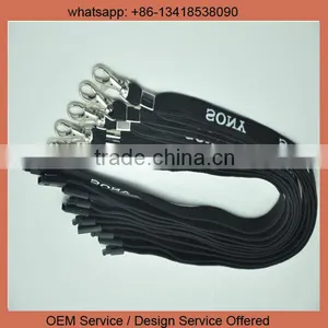 Custom Printed Black Round Braided Lanyards With Breakaway thumbnail-2