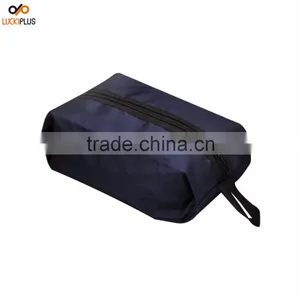 Luckiplus Portable Waterproof Nylon Travel Shoe Bags Navy thumbnail-1