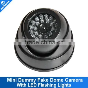 Black Fake Dummy Camera Security Camera With LED Flashing Lights for Property Security Use thumbnail-1
