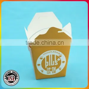 32oz Disposable Square Bottom Noodle Box With Handle thumbnail-1