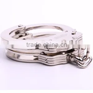 Police Sexy Toys American Metal Handcuffs, European Style Chain Silver Handcuffs thumbnail-1