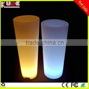 Indoor and Outdoor LED Lighted Round Flower Pot/light up Planter Pot With 16 Colors Illuminated thumbnail-1