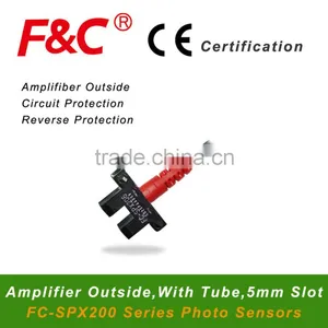 Micro U Shape Photo Sensor, Amplifier Outside, 4-Wire, 5mm Slot Size, 5vDC Offered. thumbnail-1