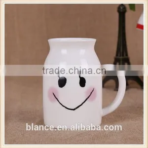 Porcelain Milk Cup Small Mouth Design Cow Milk Mug thumbnail-5