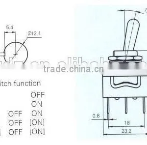 Machinery Rocker Switch,on-off-on Rocker Switch Single-pole Double-throw Type thumbnail-4