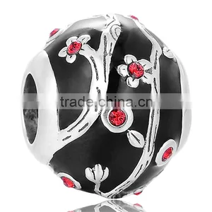 925 Silver Chinese Traditional Style Plum Flower Shape Beads thumbnail-2