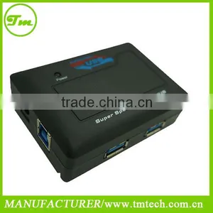 High Speed 4 Port USB 3.0 Hub With Usb Cable Adapter Splitter for Computer Laptop PC thumbnail-1