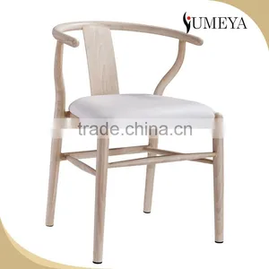 Commercial Furniture Leather Seat Bistro Chair Dining Room Restaurant Custom Wooden Dining Chair thumbnail-1