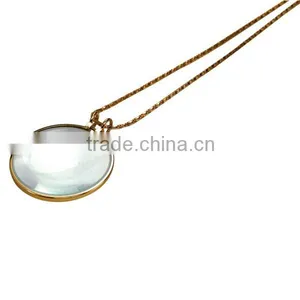 Pendant Magnifier/Necklace Magnifier 6X Power 54cm Golden CHAIN thumbnail-5