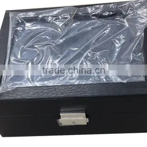 Leather Watch Box With Glass on the Top Cover for 8 Pcs thumbnail-1