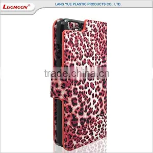 Separable With Double Card Slot Leopard Pattern 2 in 1 c Smart Leather Flip Cover Case for Xiaomi Mi5 4 3 2 1 thumbnail-3