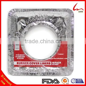 10 Pack Household Square Aluminum Foil Burner Cover Liner thumbnail-1