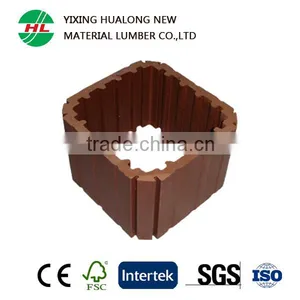 Wood Plastic Composite Outdoor Decking WPC Column Accessory for Garden Railing Pavilion thumbnail-1