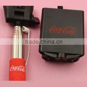 Promotional Coke Monopod Wired Extendable Selfie Stick thumbnail-1