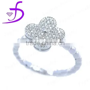 Wholesale 925 Sterling Fashion Girl Flower Ring thumbnail-1